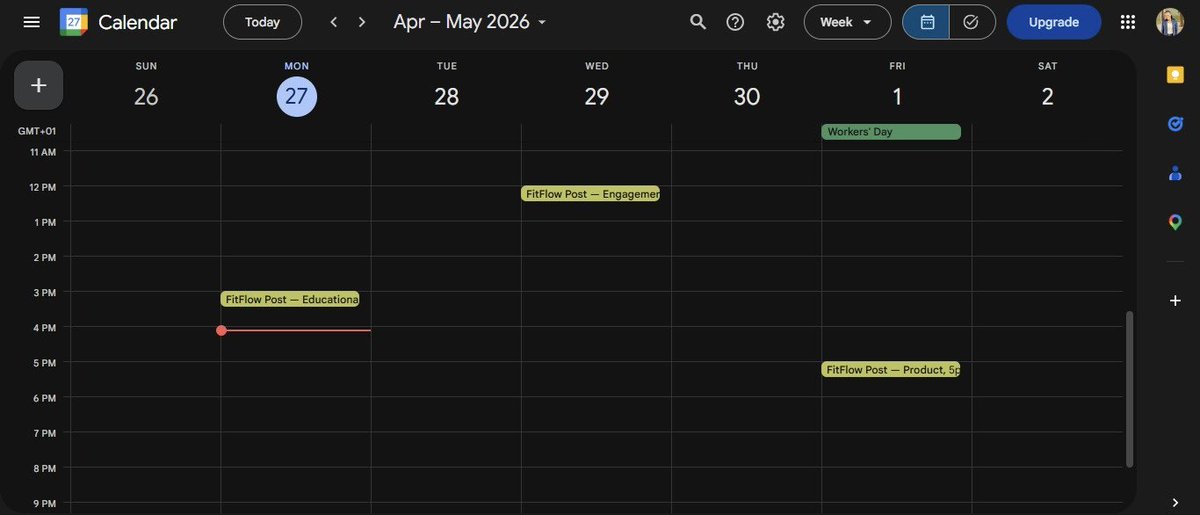 SemiloreOket's tweet photo. Most people think Virtual Assistance is just completing tasks.

Day 6 taught me it’s really about building systems that keep work organized and consistent.

I created a full content planning &amp; scheduling workflow for a fitness brand. 🧵 https://t.co/SSGrj5Jlqs