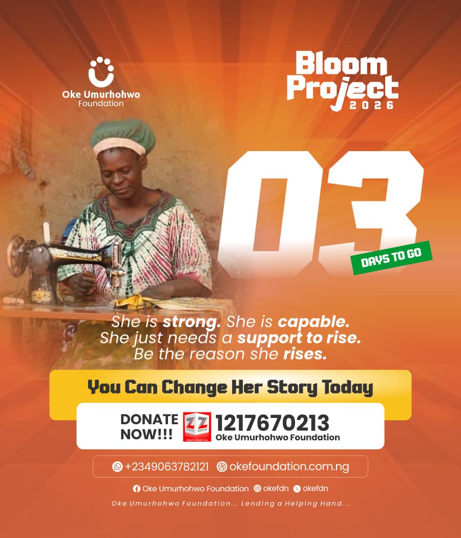 OkeFdn's tweet photo. *Happy New Week! 🥳💫* 

We’re just days away from Bloom Project 2026 on May 14th, and we’re reminded that real change happens when we come together!🧡
#WomennEmpowerment
#BlooomProject2026
#OkeUmurhohwoFoundation https://t.co/jnHHKOfkIm