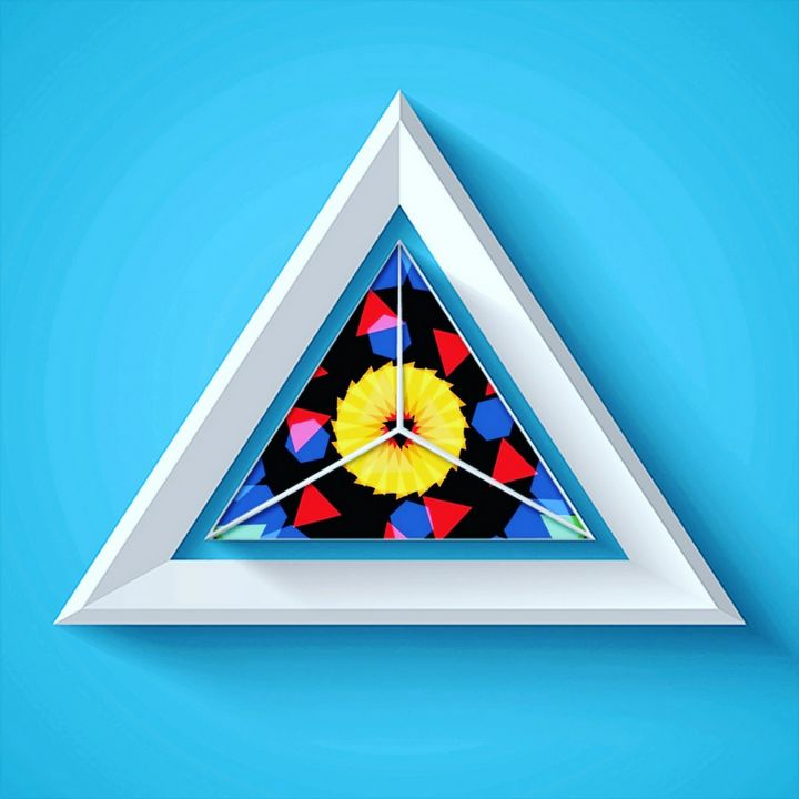 Indigo8G's tweet photo. Art of the Day! "Baby Blue Triangle". Buy at: https://t.co/ZVvljymvJa https://t.co/636VQj1Z3P