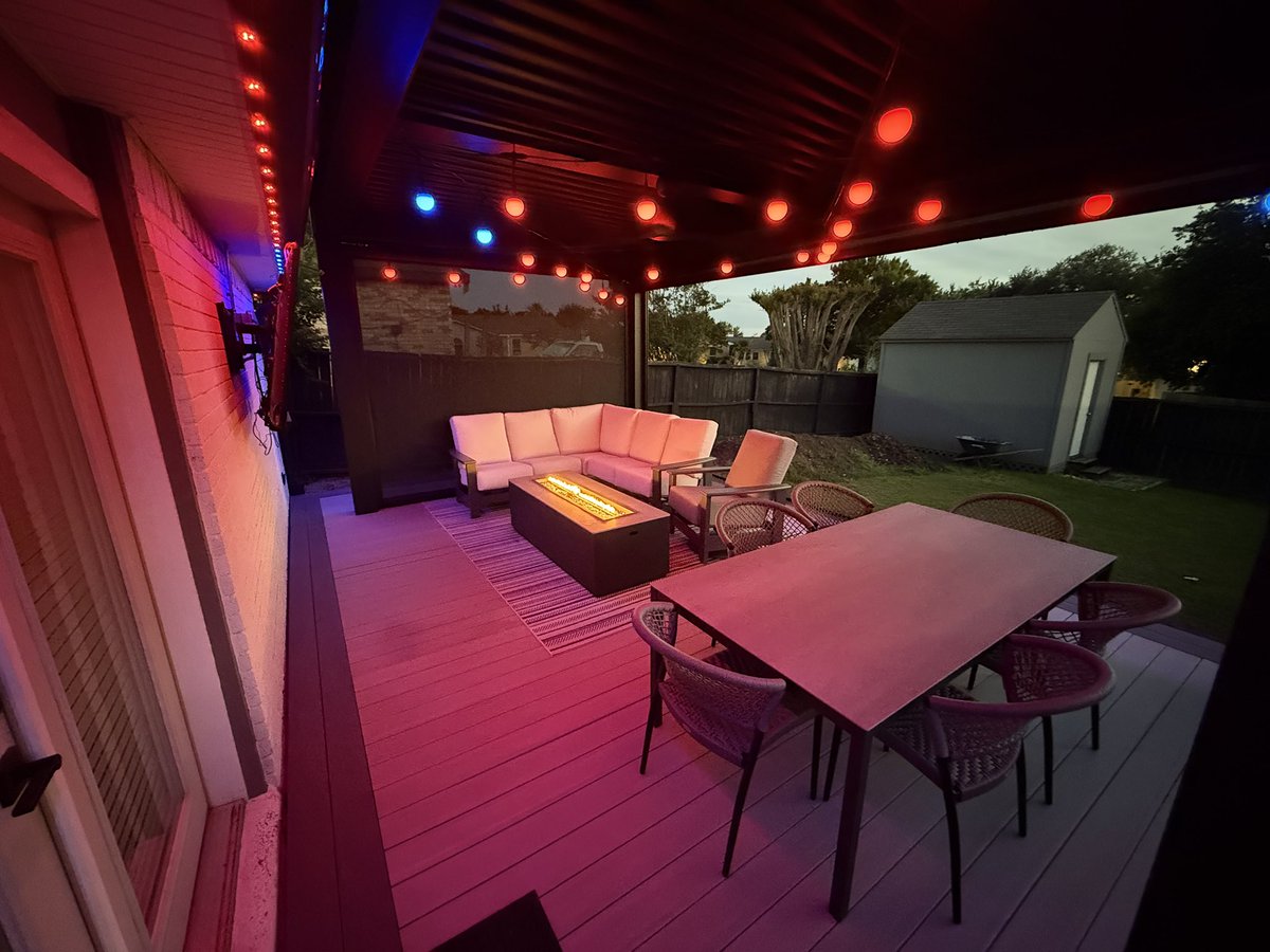 collodi's tweet photo. Last year, we began a landscape renovation home project and started with the hardscaping portion in the backyard. Over the past year we had a pergola and screens installed and built our own deck to create an outdoor living space, with amenities, of which we are very proud. https://t.co/A1latCdrZR