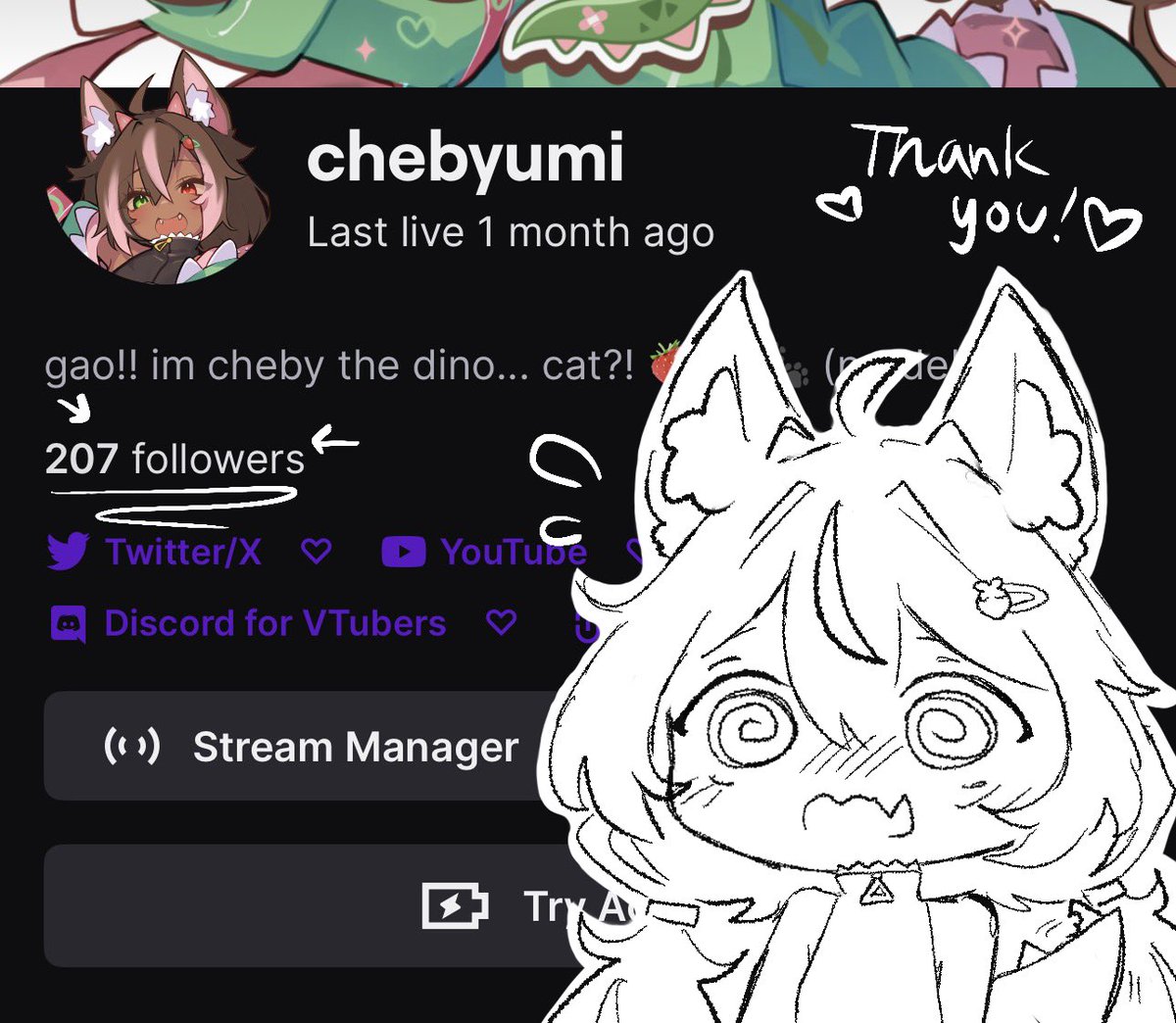cheby 🍓🦖 ⌞vtuber⌝ tweet media