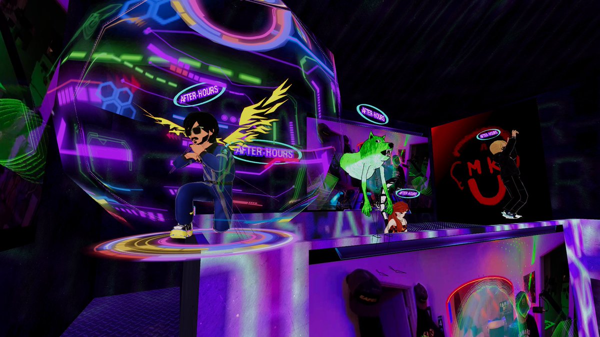 AustinDeChene's tweet photo. WEEKEND PHOTOS🪩AFTER-HOURS!

WITH @DJvAPED x @LunarFreq LIVE AT 4RC NIGHT CLUB [40,54] IN @DECENTRALAND!

THANK YOU EVERYONE FOR COMING OUT!

SATURDAYS 10PM EST / SUNDAYS 2AM UTC

https://t.co/gnMjC40dXw | https://t.co/WmouAvFtHr https://t.co/DibGrCsRUZ