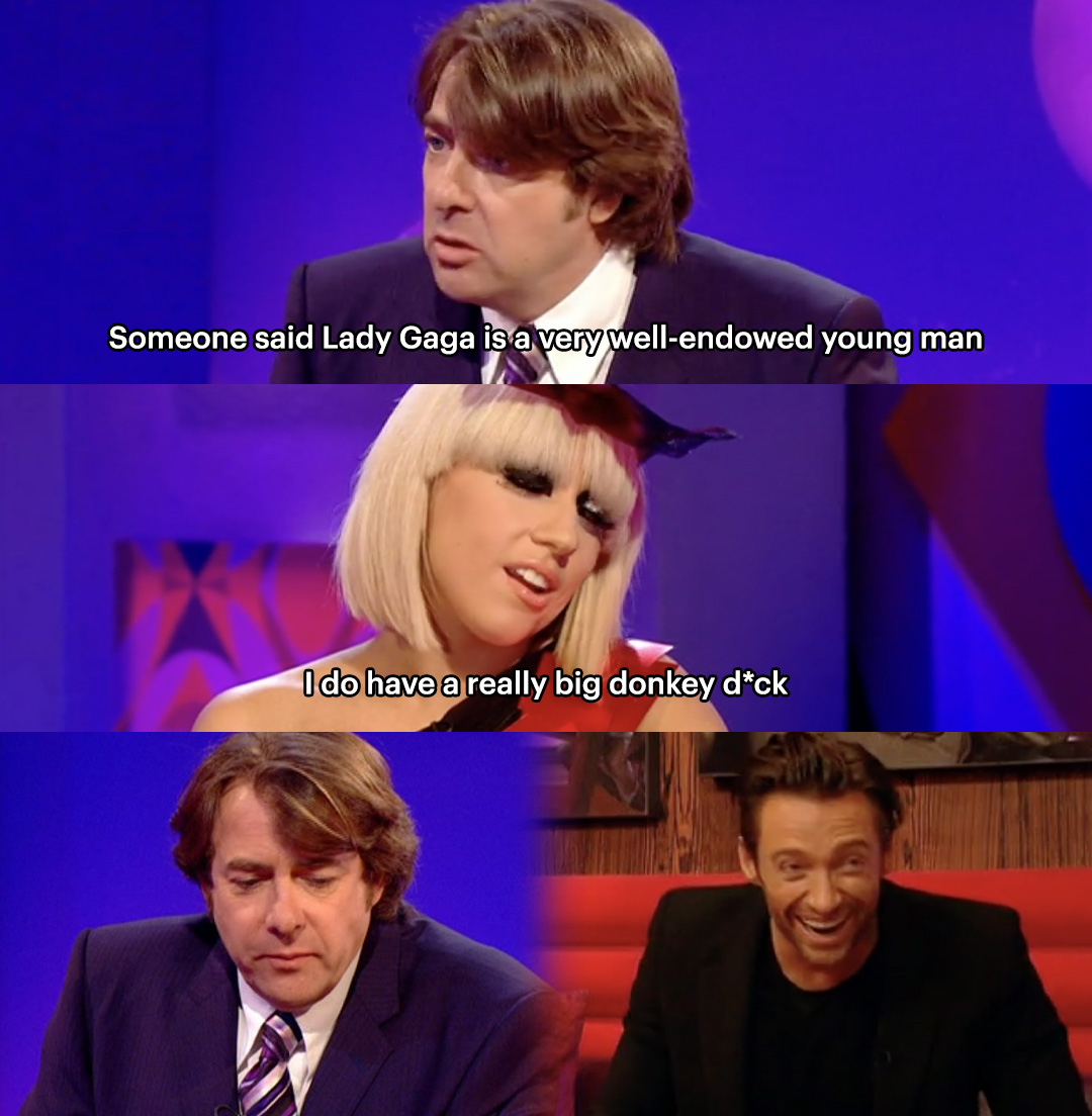 gagadaily's tweet photo. Lady Gaga confusing men in interviews, a thread 🧵 https://t.co/1YnKQZ9BEu