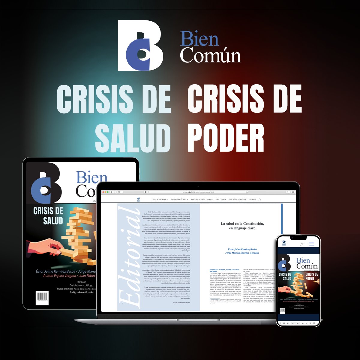 FRPH's tweet photo. 🪧Te presentamos el número 372 de la revista Bien Común, titulado “Crisis de salud. Crisis de poder”.

🛑 El cual ya se encuentra disponible y completamente gratuito aquí: 🔗 https://t.co/h8KwQyqXsC https://t.co/32bNmyLO7v