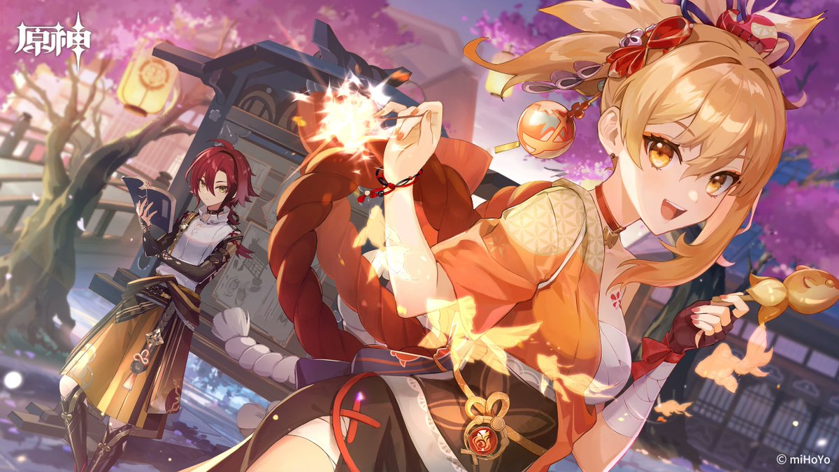 CycloneSimp's tweet photo. Heizou Fact of The Day:

In one of the 2.8 promo images, Heizou is next to the billboard that first ever mentioned him. 

His sibling left a note in an attempt to find him after he went AWOL, and he probably read it which is why he's angry for 0 reason. https://t.co/eGygWvjqd5