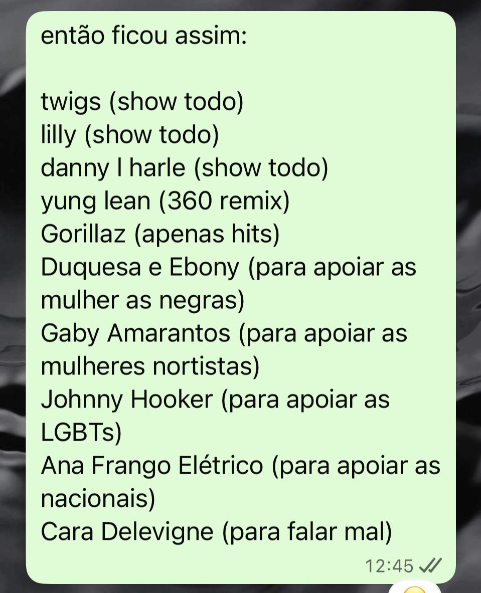 Tirando leite de pedra com esse lineup