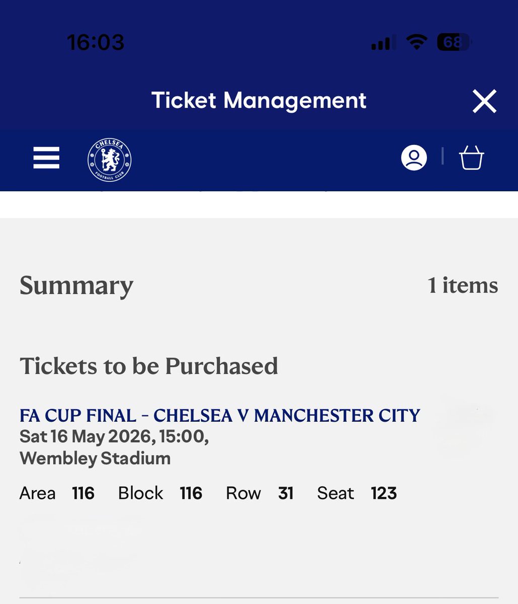UpTheBlues1997's tweet photo. Off to Wembley! @ChelseaFC #chelsea #ChelseaFC #facup https://t.co/L6v9wBOoZa