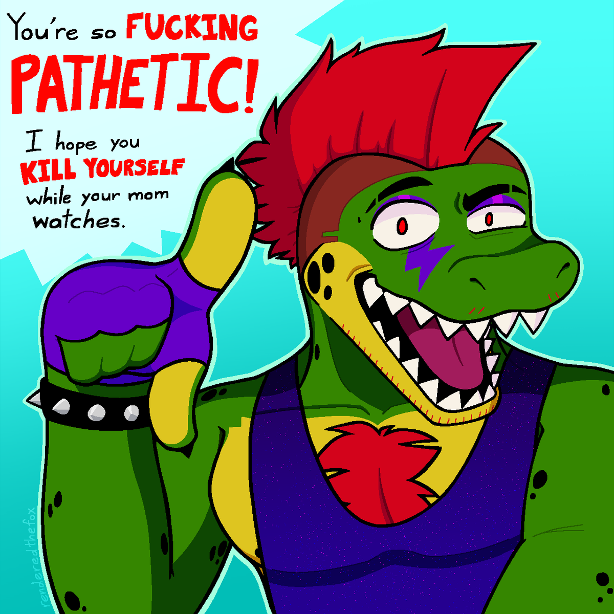 RenderedTheFox's tweet photo. alligator degradation #fivenightsatfreddys #fnaf #fnafsecuritybreach #montgomerygator https://t.co/Ey84kGcTEL