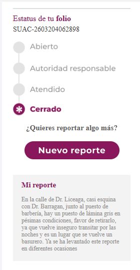 Deinna5's tweet photo. @AlessandraRdlv Licenciada, pido su ayuda, he reportado varias veces al SUAC este puesto que esta en Dr. Liceaga y esq. Dr. Barragan, marcan como ATENDIDO el reporte pero el puesto sigue ahí, cada vez nos llenamos más de puestos e inseguridad https://t.co/SZGm33D6AT