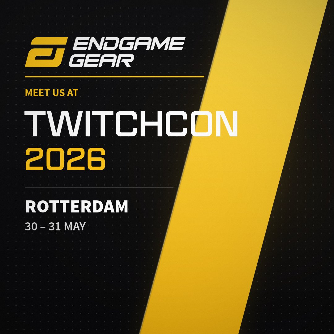 endgamegear's tweet photo. TwitchCon Rotterdam. 30–31 May. We're there!

Bringing the latest gear. Meeting the community. Hanging with creators and every fellow hardware nerd in the building, all weekend long.

Try the gear. Talk to the team.
#endgamegear #twitchcon #twitchconEU