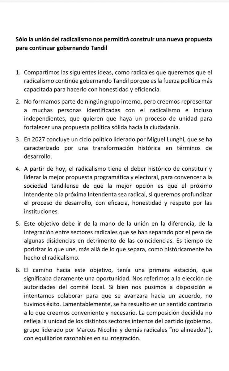gmorando's tweet photo. Con @LucianoGrasso_ escribimos algunas ideas sobre el presente y futuro del radicalismo de Tandil. https://t.co/0rw2Yd2cxn