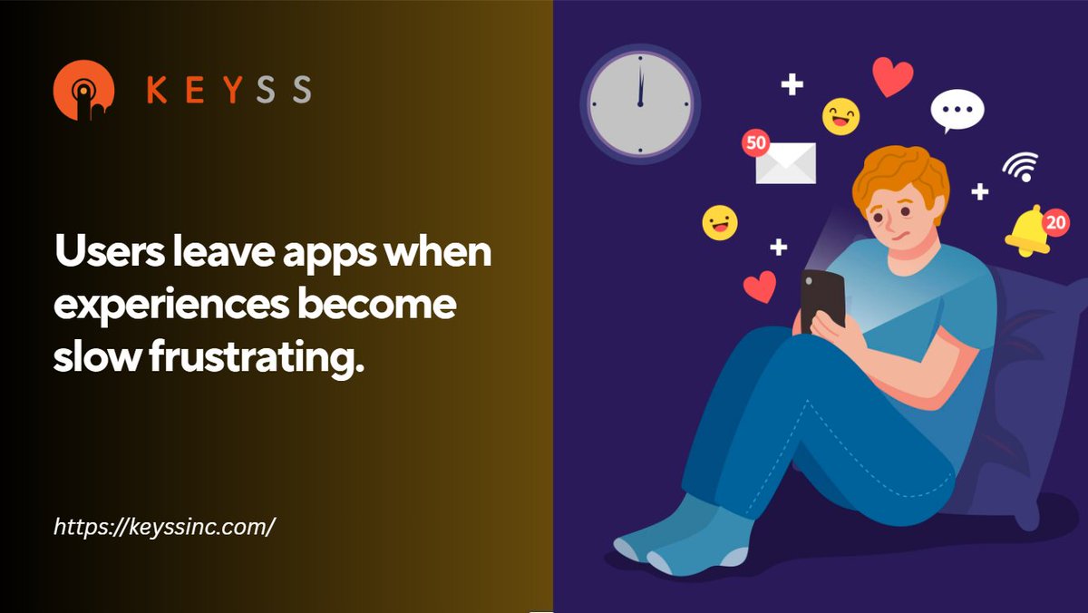Keyssinc23's tweet photo. Users leave apps when the experience feels slow or frustrating. 
At KEYSS, we build scalable web and mobile apps with smart UX and AI-driven solutions that improve performance, retention, and long-term growth. 

Explore more: https://t.co/DgAQVICHtB

#AppDevelopment https://t.co/OgY79lTxQq