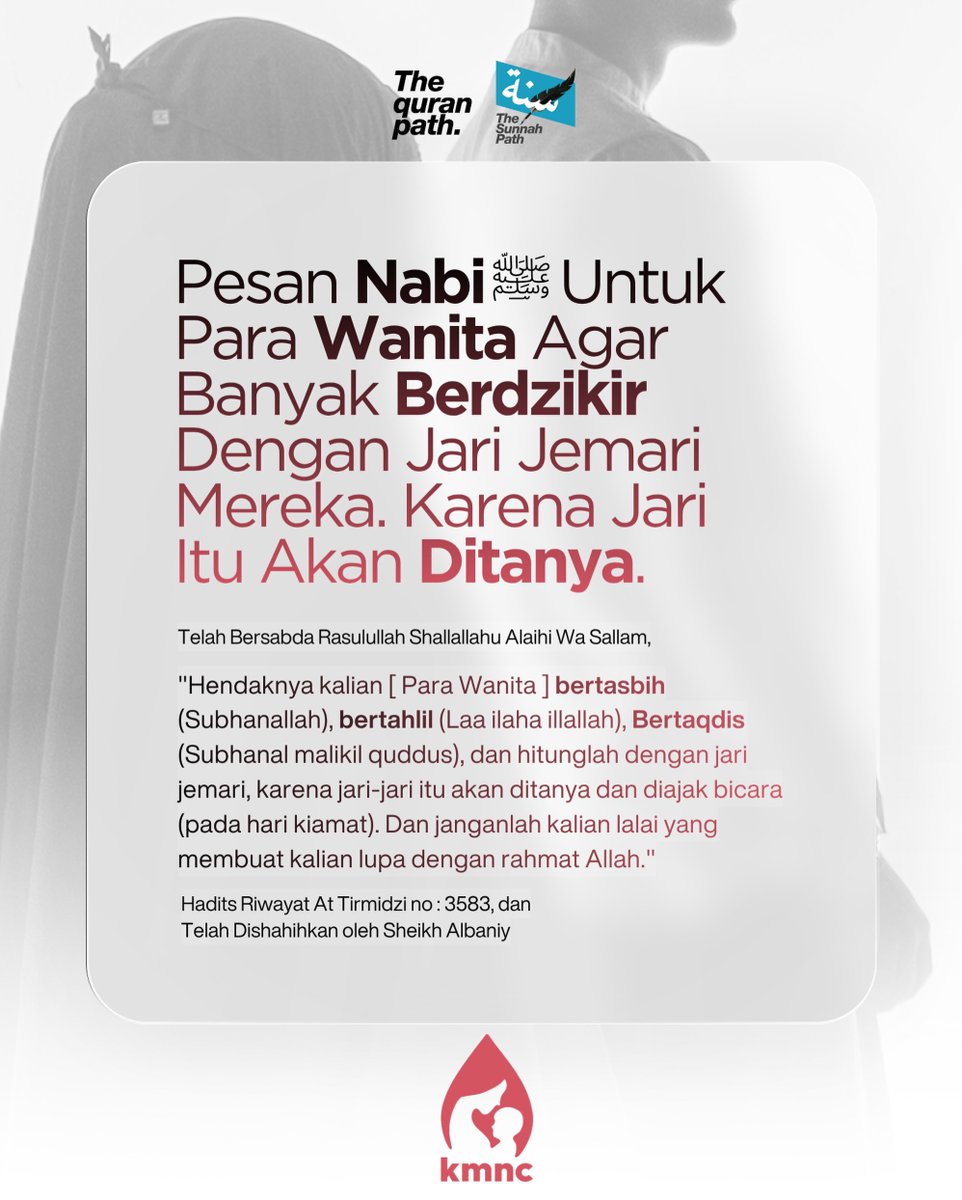 presie_may's tweet photo. Repost @thesunnah_path
Karena Jari itu akan bersaksi bahwa ia digunakan untuk berdzikir. https://t.co/a0HN8mLmHO