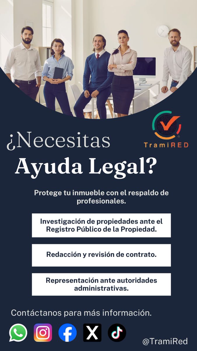 RedTrami's tweet photo. ⚖️ Certeza Jurídica en el Sector Inmobiliario: El valor de una gestión experta.

Cuerpo:

En el mundo de los bienes raíces, la diferencia entre una operación exitosa y un dolor de cabeza legal radica en los detalles. La debida diligencia no es un lujo, es una necesidad. https://t.co/8eposj64DU