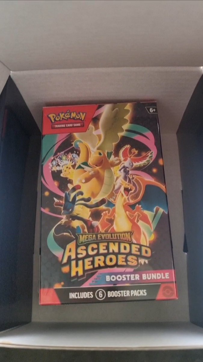 BigG168's tweet photo. Thanks @HypeDrop for the fire delivery and that you managed all from pre order to order and shipping such a treat to order from you 💯❤️

Mega Evolution Ascended Heroes Booster Bundle 6 Booster Packs (English) https://t.co/UeYwxORbCs