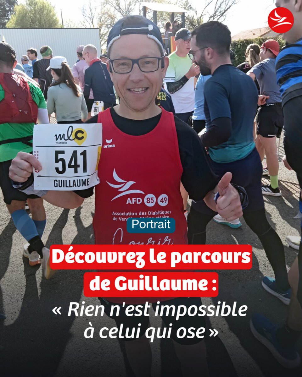 FedeDiabete's tweet photo. 💪 Guillaume vit avec un diabète de type 1, court des semi-marathons et a décroché son CAP pâtisserie. Sa devise ? « Rien n'est impossible à celui qui ose. »
📍 Le 30 mai, il court 10 km au Plessis-Grammoire. Allez l'encourager !
👉 https://t.co/PM5UdpkEFo
#Diabète #Sport https://t.co/mighzQZeGK