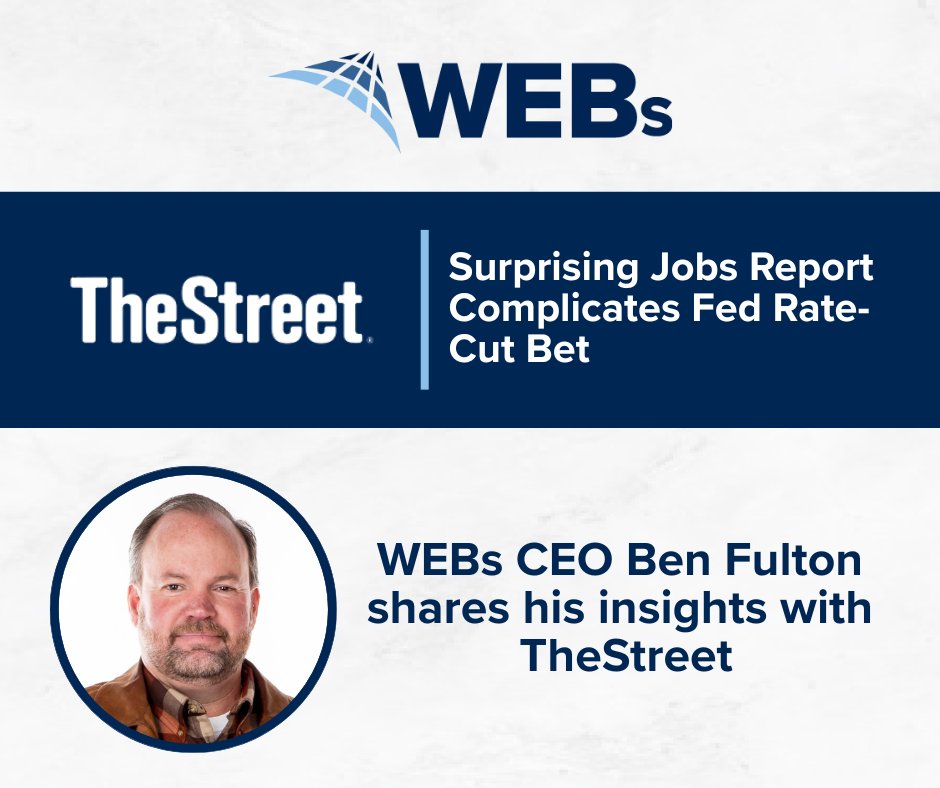 WEBsInv's tweet photo. WEBs CEO Ben Fulton shared his thoughts on the April #jobsreport with @TheStreet &amp; how this may impact #markets. While developments with Iran could shift back into focus, he noted, “For now, stay invested and enjoy a favorable wind to your backs.” https://t.co/54UoizdXQs https://t.co/glF8EeX8DS