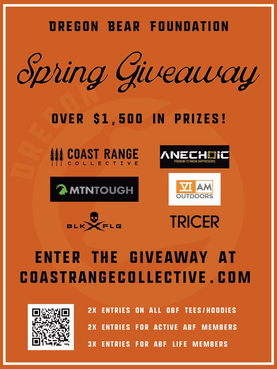 _ASILENCER's tweet photo. The Oregon Bear Foundation is having a Spring Fundraiser. Find out more information and enter for prizes at https://t.co/i8IUp8SKOh https://t.co/sLPslaVLes