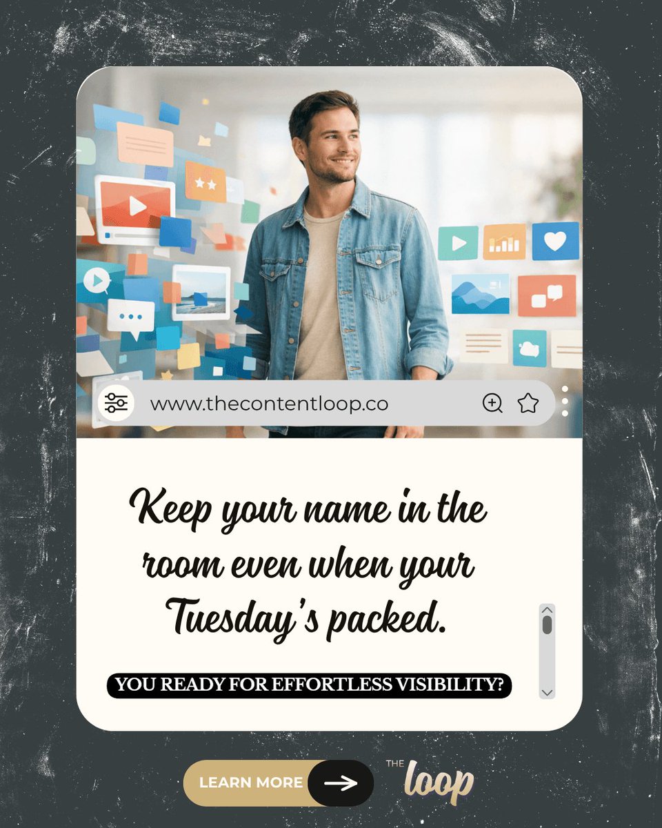 jeffreyeric's tweet photo. Still feeling like you have to scroll all day to stay visible? 

Done-for-you posting keeps your name in the room without living on your phone. It's like showing up, even on your busiest Tuesday.

#TheContentLoop #CreatorEconomy #DigitalCreator #InfluencerTips #dfy https://t.co/0ZRCJAzQjq