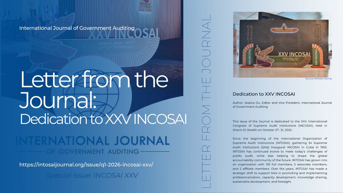 INTOSAI Journal tweet media