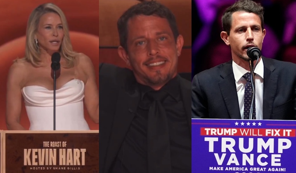 BREAKING: Chelsea Handler incinerates MAGA comedian Tony Hinchcliffe with a brutal takedown at the Kevin Hart roast: "Usually on Sunday nights, you just burn a cross on someone's lawn!"

This is the same Hinchcliffe who made racist "jokes" about Puerto Ricans at a Trump rally...