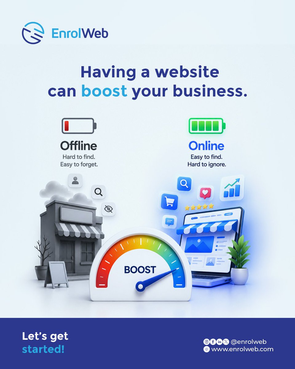 enrolweb's tweet photo. Create a digital home where your brand speaks clearly, &amp; your services are fully represented, without distractions or limitations.

Don’t limit your business to algorithms, give it a foundation that works for you 24/7. Let’s get started.

#EnrolWeb #digitalbusiness #webservices https://t.co/TEvwJ4r7Tn