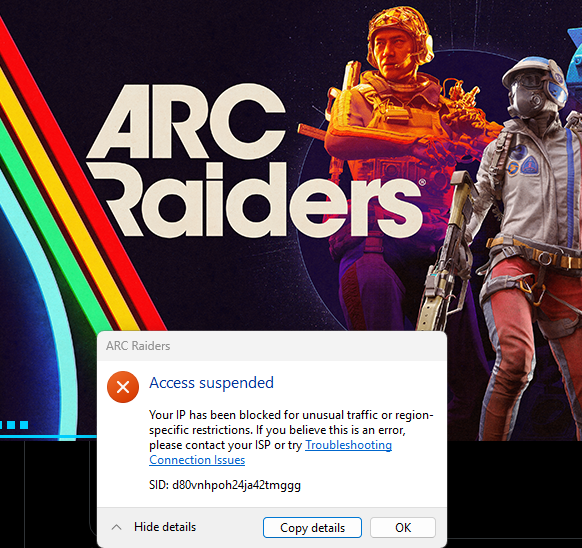 technodorifto's tweet photo. @EmbarkStudios 
@ARCRaidersGame 

I don't know what happened I just stopped playing for 2 days T_T https://t.co/4W3dc0yJlw