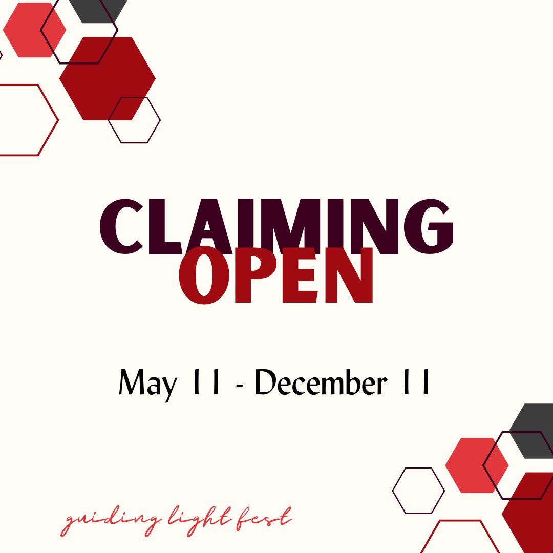 Guiding Light Fest - Claiming OPEN🍯 tweet media