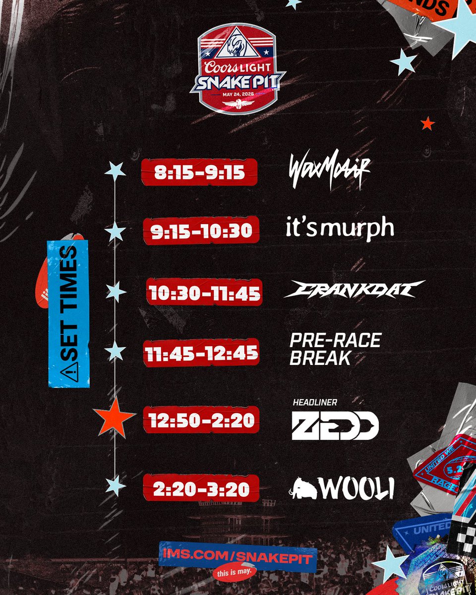 Indy 500 Snake Pit tweet media