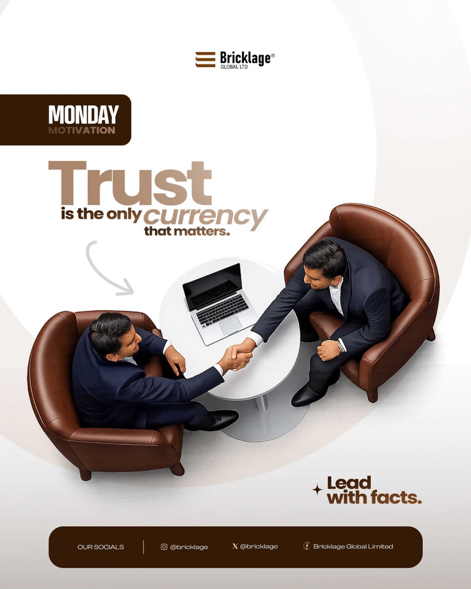bricklage's tweet photo. From buyers and sellers to investors, every successful real estate transaction begins with trust.

That’s why Bricklage is built on transparency, verified processes, and facts that matter.

The future of real estate transactions starts here—Sign up now at https://t.co/mRAjqSBfcR https://t.co/r67JUpR2YK