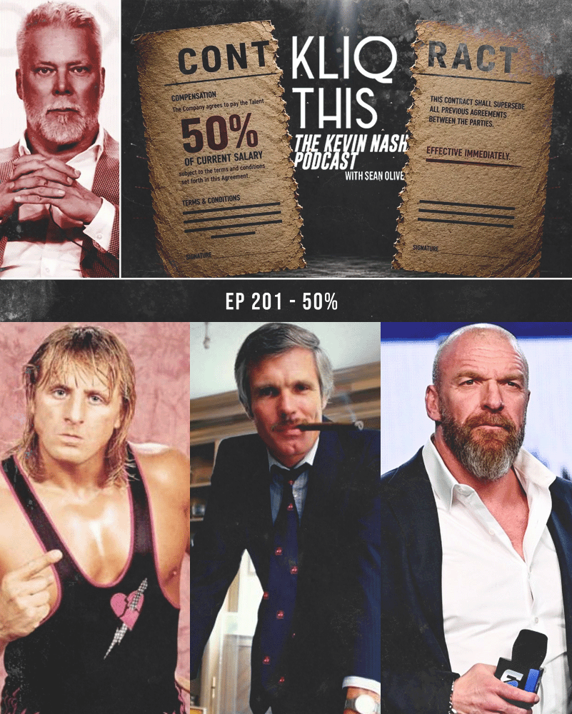 KliqThisPodcast's tweet photo. NEW EPISODE 📢 Kevin Nash has a lot to say about the corporate dynamic getting in the ring after the reported pay cuts in WWE. Plus, Ted Turner, Owen Hart and more. This episode is must-listen.

Catch #PayCut NOW 💇‍♂️🤘 https://t.co/tlVgTC8Fi5