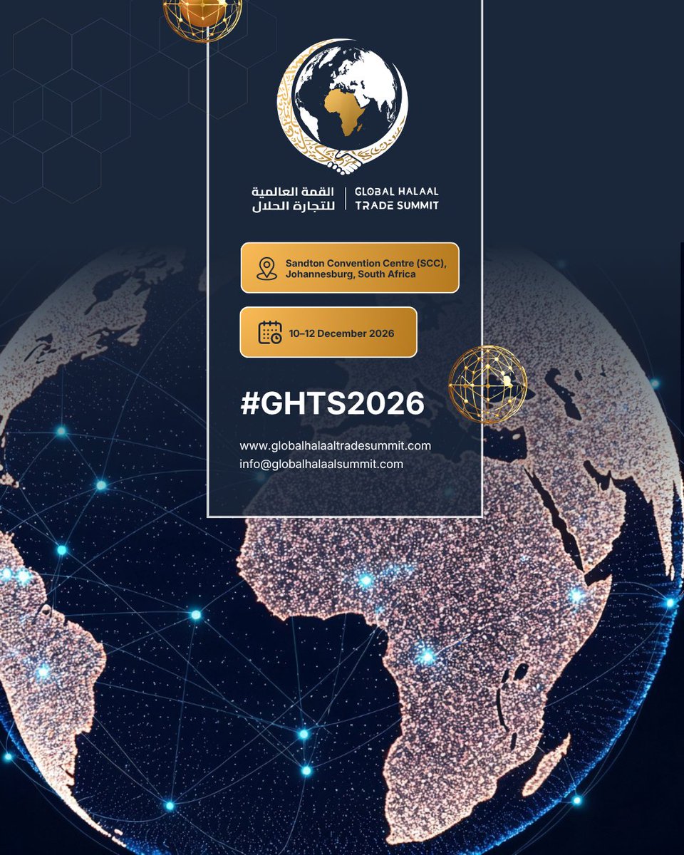 GHTSummit's tweet photo. Halaal-certified businesses from across the world and across diverse industries, all in one space.

From food and finance to travel, technology and beyond, discover a global marketplace built around trust, quality, and connection.

#Ghts2026 https://t.co/SVjphPlwLC