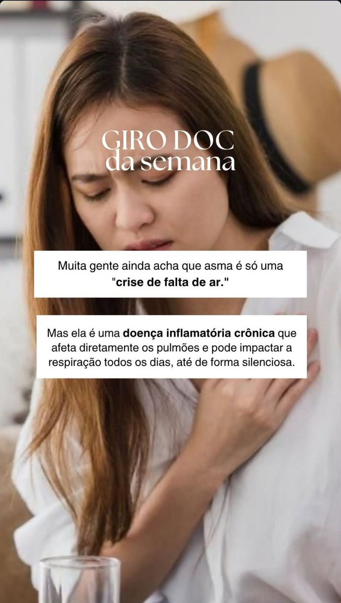 GIRO DOC da semana 
                   "ASMA"
Venha conferir mais sobre lá na rede vizinha IG da Dra <a href="/draameirelles/">Amanda Meirelles</a>
instagram.com/stories/ameire…