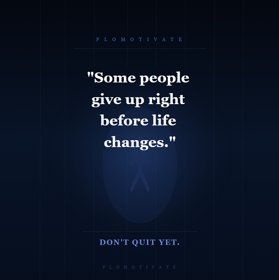 flomex's tweet photo. Don’t quit yet. https://t.co/Ma3h17H1bW