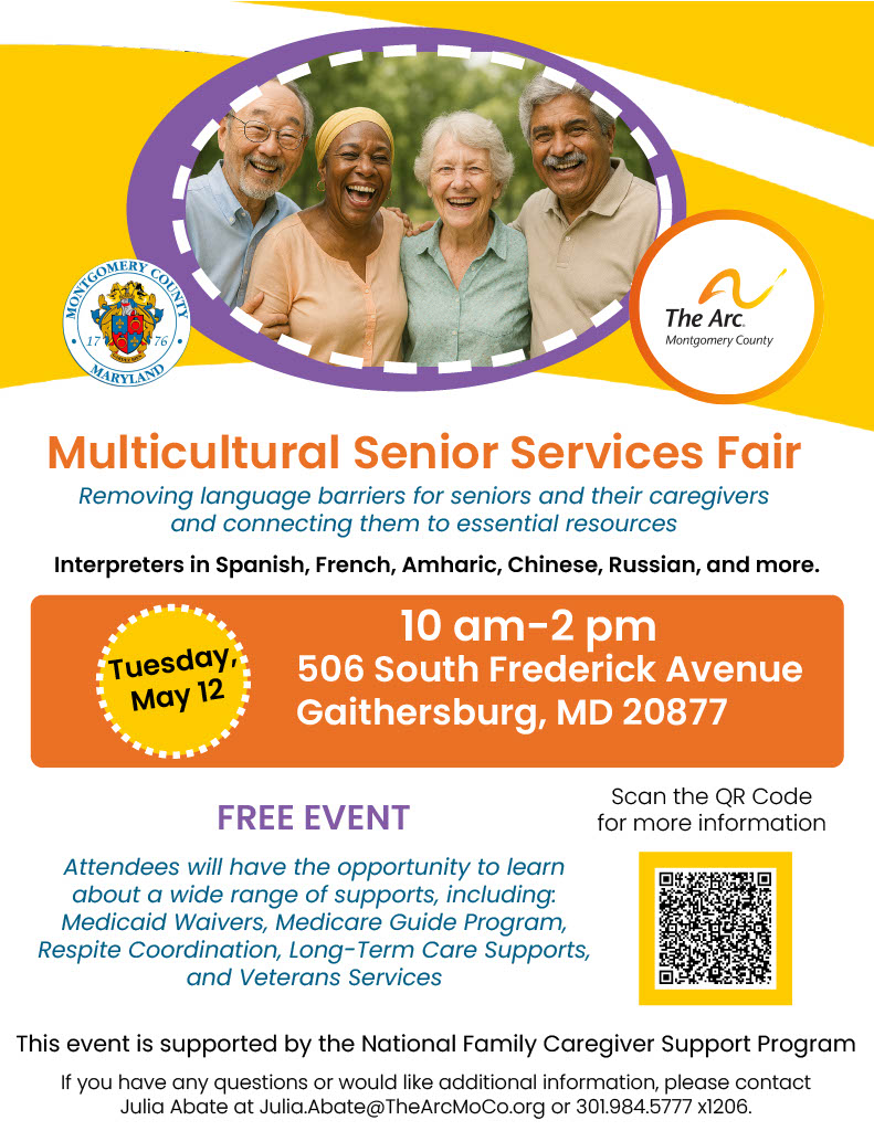 ReadyMontgomery's tweet photo. Join us at the Multicultural Senior Services Fair! Interpreters will be provided for 10 different languages. We hope to see you there! 

#SeniorServices #MultilingualSupport https://t.co/mbahdA3ySA