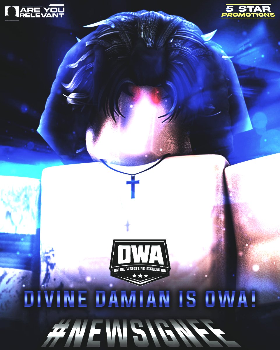 OWAonRBLX's tweet photo. We are proud to announce our two newest signees: Divine Damian and Kyree Serenity!

Both are proven stars ready to take over the roster and cement their legacies. The OWA roster has just been put on notice.

#OWA2026 https://t.co/SMJI4rGVR4
