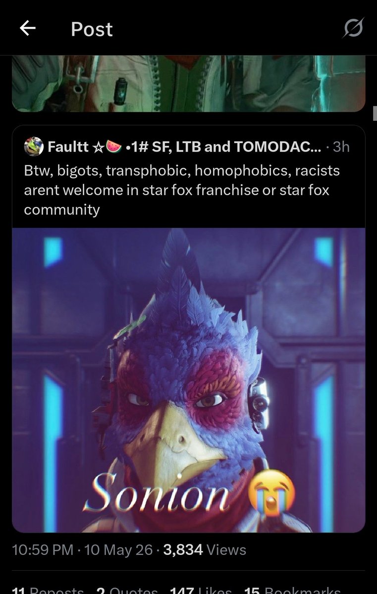 THawkMedia's tweet photo. Ive said it before but just to weed out weirdos:

I do not tolerate racism, Homophobia, Transphobia, or antisemitism. https://t.co/GfLxRld6Dt