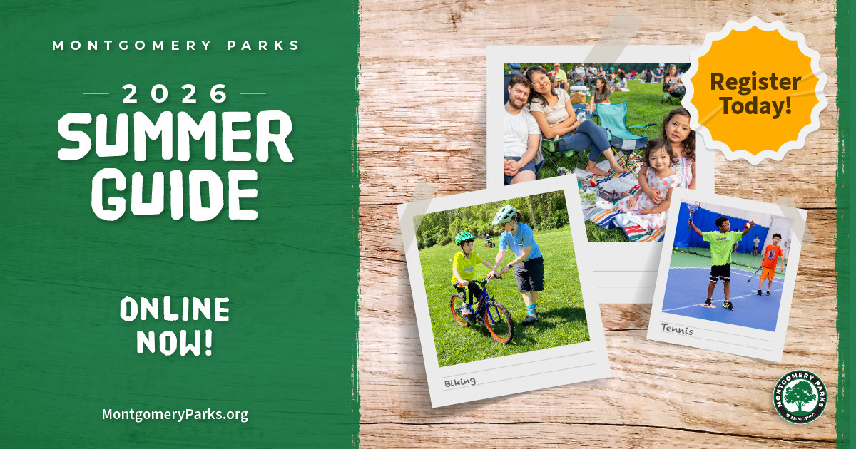 MontgomeryParks's tweet photo. What time is it? Summer registration time! Registration for the 2026 Summer season is officially open, and your next adventure is just a click away. Register today: https://t.co/jh1f81CpYn https://t.co/TAzpnxOaSE