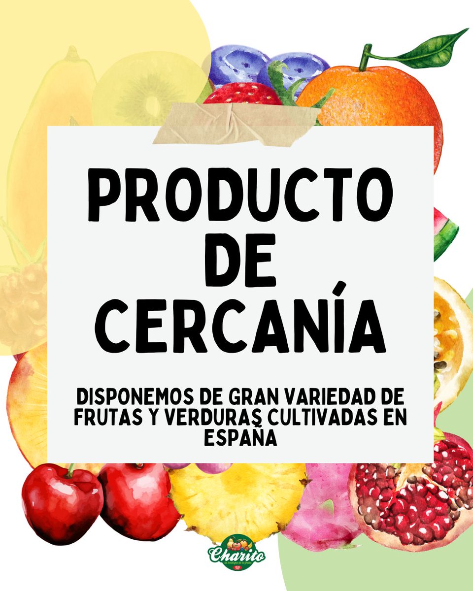 FrutasCharito's tweet photo. 🇪🇸🍎 Producto de cercanía, sabor de verdad
En Frutas Charito apostamos por frutas y verduras cultivadas en España 🌱🚜
Más frescura, más calidad y apoyo a productores locales 🤝💚
😋: https://t.co/0qfWXeCFxT
#frutascharito #frutafresca #fruteriademadrid #productoslocales #km0 https://t.co/Cu6kGobs0E