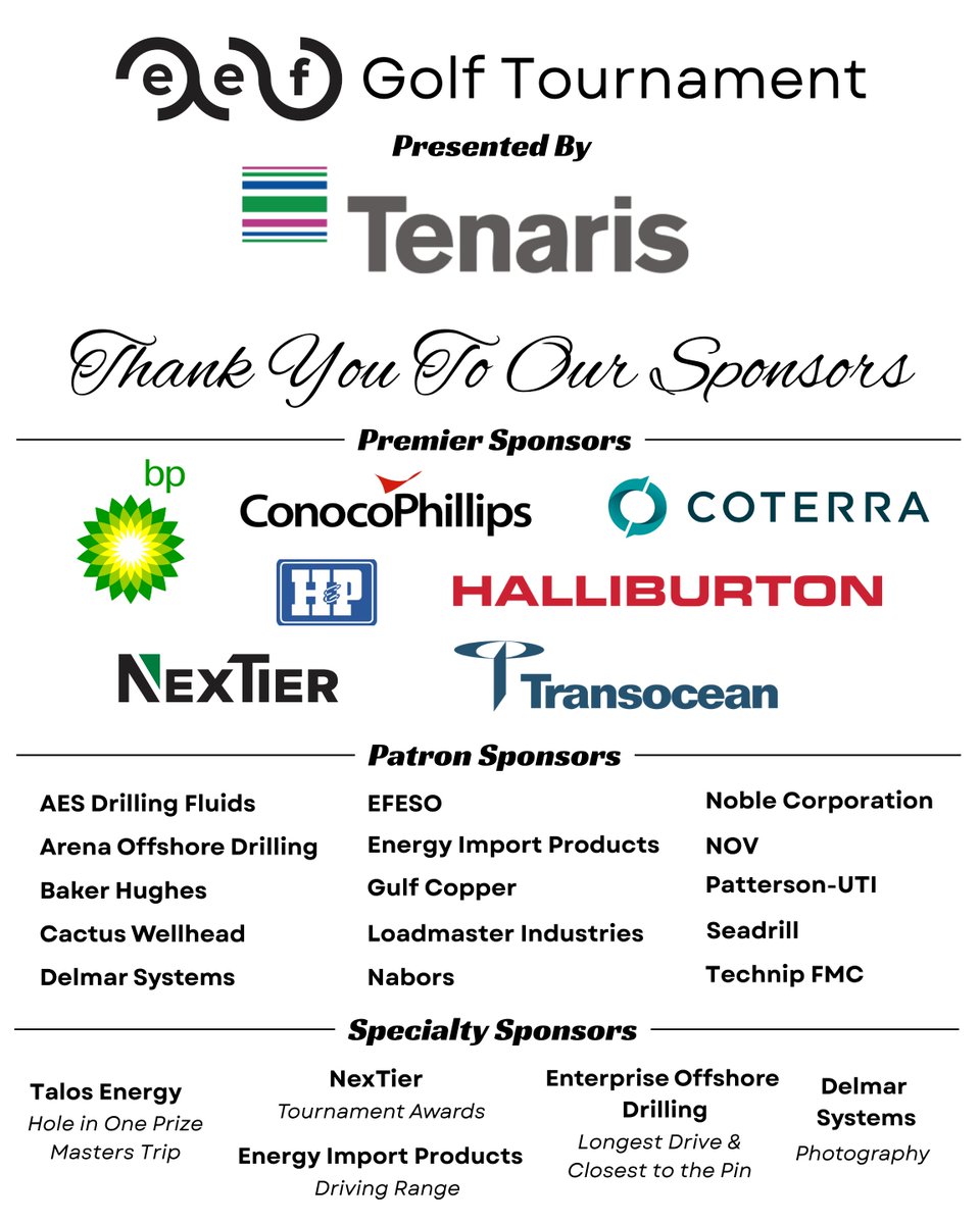 EnergyEdFdn's tweet photo. It’s almost tee time! ⛳️ We'll bring the energy industry together for a day out on the course at the EEF 2026 Golf Tournament tomorrow. A BIG thank you to our sponsors for supporting our mission and making this work possible 🫶🏻

#energyeducation #tournament #oilandgas #texas https://t.co/EErItYzd4z