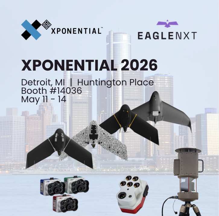 EagleNXT's tweet photo. Don’t miss your opportunity to check out $UAVS' suite of eBee drones, ThirdEye USA’s counter drone products, and MicaSense's sensors at @XPONENTIALshow 2026 this week.

Stop by Booth #14036 to learn more!

#XPO26 @AUVSI @mdnachicago https://t.co/wqFUBCqSoR