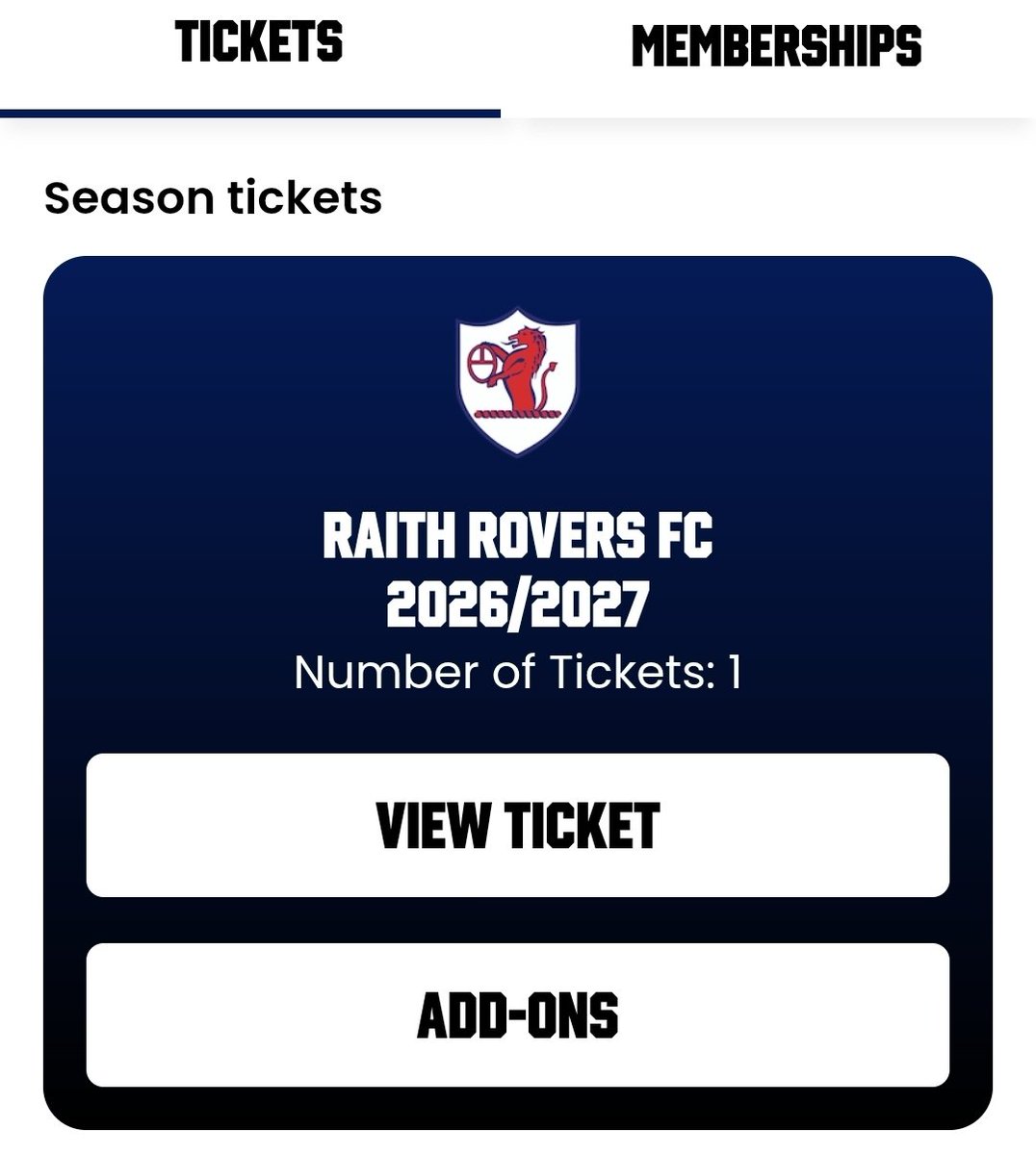 GhostZapperGB's tweet photo. @RaithRovers season ticket renewed, and the brilliant news of a @LewiisVaughan10 contract renewal. Thats a pretty good Monday!!! 😁

Bring on next season! https://t.co/sTsXl4ZALQ