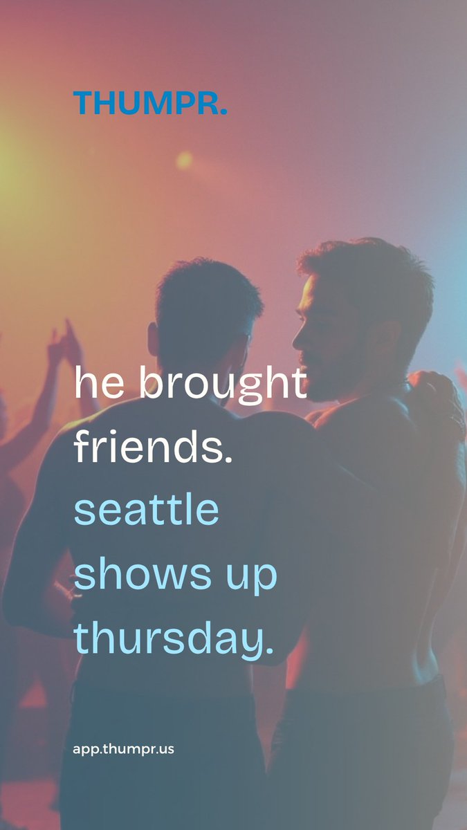 Thumpr_app's tweet photo. seattle starts thursday.
no ads. no subscriptions. just who's out.

https://t.co/Qqyu1J28cu https://t.co/6NZUHedZTp