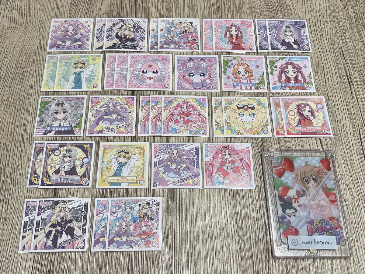 _meerkatom_'s tweet photo. 【交換】プリキュア プリキラシール

譲：画像1-4
求：同種🩵ニャミー・🩵ユキ≫ウインク・エクレール・シュシュタン

※アルカナ・るるかは🩵または比率違い優先
（異種も検討いたします）

郵送のみ📮
まとめてのお取引を優先したいため、お返事にお時間いただきます。
お気軽にお声掛けください◎ https://t.co/yddXBqF1sa