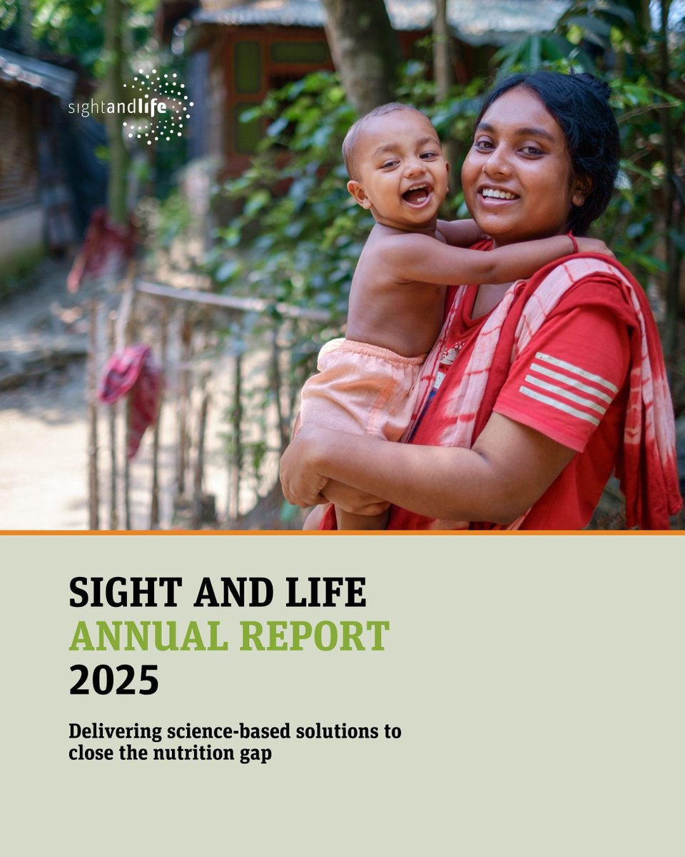 SightandLife's tweet photo. 📣Sight and Life’s 2025 Annual Report is now live!

From maternal and child nutrition to food systems and innovation, we’re turning evidence into action across countries, delivering impact where it matters most.

Read more: https://t.co/seVH8PemIE

#GlobalNutrition #AnnualReport https://t.co/YuuR79ZbJ2