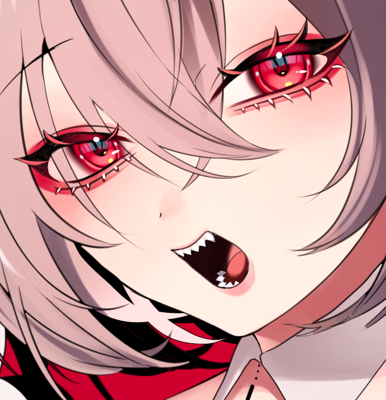「キャラに合わせて目の中の塗りを変えるのが好き!という絵です」|さきどろのイラスト