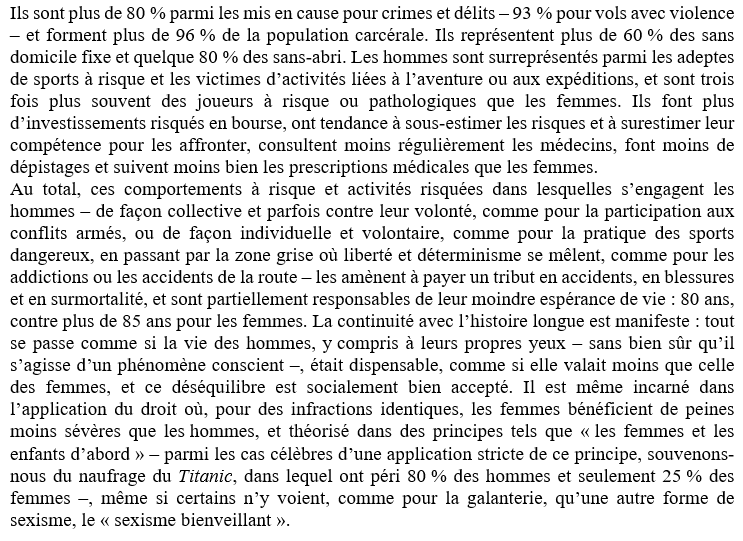 pheacienne's tweet photo. Ce sont les hommes qui ont intérêt à abolir le patriarcat, "ce curieux système de domination dans lequel les dominants subissent davantage de dommages corporels et une plus forte mortalité que les dominés."
Nicolas Pichoff et Véra Nikolski, Pourquoi les Amazones n'existent pas👇 https://t.co/YTpleRIYg4
