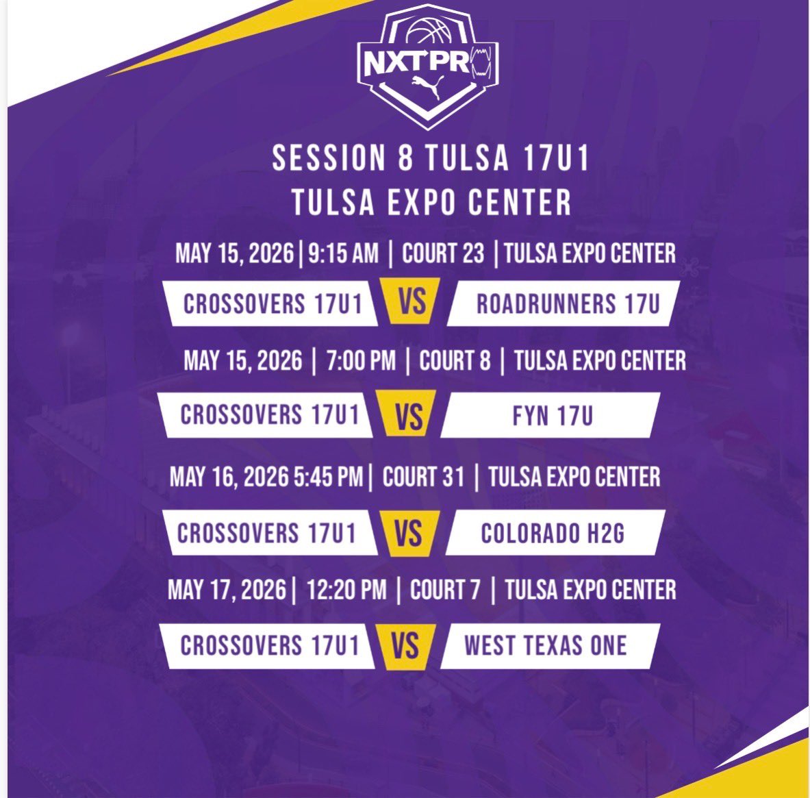 ima_tay3's tweet photo. College Coaches, here is my @crossovers931 schedule for @NxtProHoops @PRO16League Session 8 Tulsa Live Period at the Tulsa Expo Center
@PrepHoopsTN @CourtneyHoops90 @AndrewForce8 @mosesk225 @5StarPreps @CrunkdOutEnt @KirkwoodMBB https://t.co/JATo03wfIv