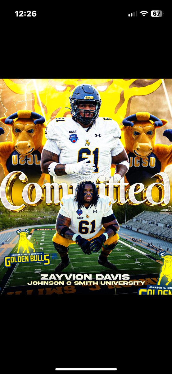 davis_zayvion's tweet photo. 100000% Committed ‼️#JCSU #HBCU #CIAA #Committed #AGTG https://t.co/HcRDD2EiSE