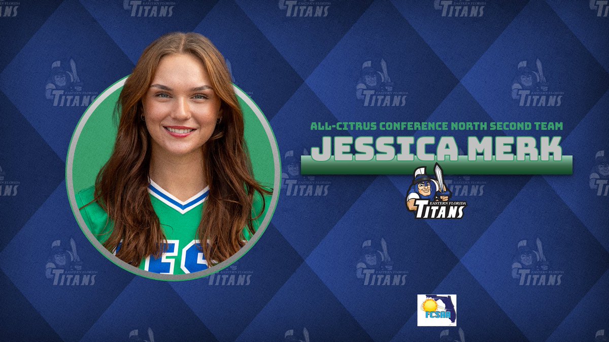 EFSCTitans's tweet photo. Softball player Jessica Merk is named to the All-Citrus Conference North Second Team on Monday https://t.co/1hiXE0scTx